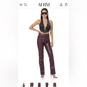 AFRM Leather Pants